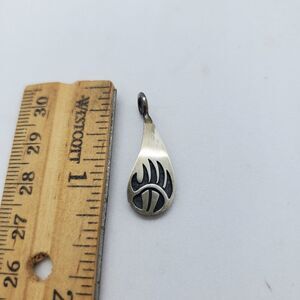 Native Sterling Silver Bearclaw Pendant Southwest 925